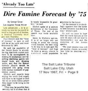 Climate catastrophe 1969