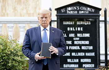 Trump at St. John's Church