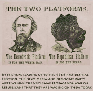 1868 Campaign Poster - two platforms