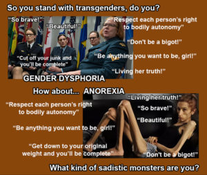 Would you say the same for anorexics?